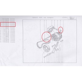 7711068654 TORNILLO UNION ALTERNADOR 
