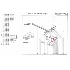 7711068405 BIELETA SUJECCION SKF BARRA ESTABILIZADORA CLIO GR-A