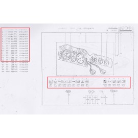 7711068773 CONJUNTO DE LUCES Y PULSADORES CUADRO CLIO GR-A