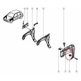 CLIP SUJECCION CLIO 16S/WILLIAMS