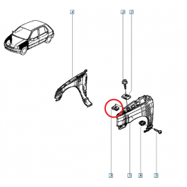 PLACA FIJACION ALETAS CLIO 16S WILLIAMS