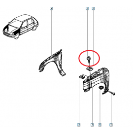 TORNILLO ALETAS CLIO 16S/WILLIAMS