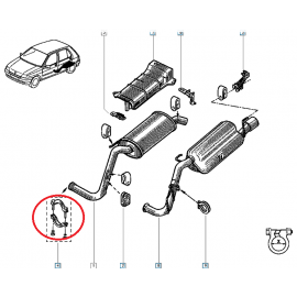 ABREAZADERA ESCAPE RENAULT CLIO 1,8 16V / WILLIAMS