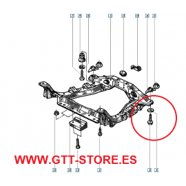 7703602228 TORNILO IZQ CUNA MOTOR CLIO 1,8 16V WILLIAMS