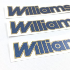 KIT DE PEGATINAS WILLIAMS METALIZADAS