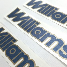 KIT DE PEGATINAS WILLIAMS METALIZADAS
