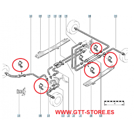 SOPORTE LATIGUILLO FRENO CLIO SPORT 172/182