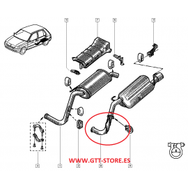 PRIMER TRAMO ESCAPE RENAULT CLIO 1,8 16V