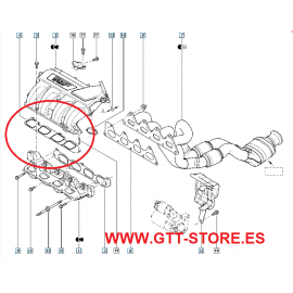 JUNTA CARCASA DE ADMISION RENAULT CLIO SPORT 172/182