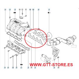 JUNTA COLECTOR ESCAPE RENAULT CLIO SPORT 172
