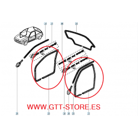 METRO GOMA DE PUERTA 7700758085 RENAULT CLIO 1,8 16V / WILLIAMS 