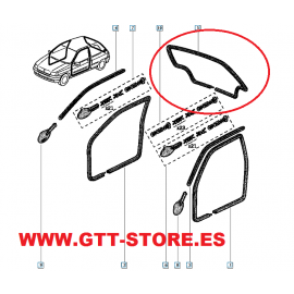 METRO GOMA PORTON TRASERO CLIO 1,8 16V / WILLIAMS