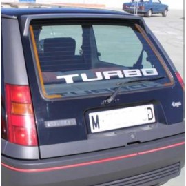 PEGATINA TURBO LUNA TRASERA PLATA