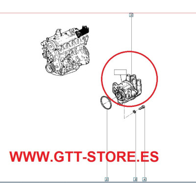 TAPA DISTRIBUIDOR Y ROTOR RENAULT 21 TURBO FASE 2