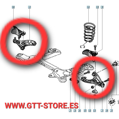 BRAZO SUSPENSION R21 TURBO