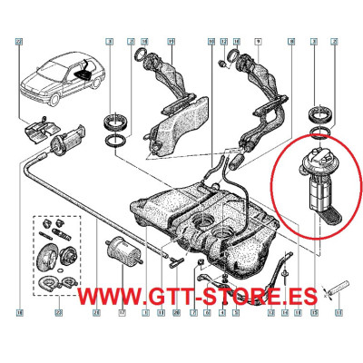 BOMBA DE GASOLINA MAGNETTI MARELLI CLIO 16S / WILLIAMS