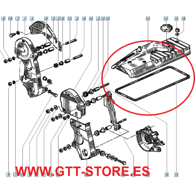 JUNTA TAPA DE BALANCINES RENAULT 21 TURBO 7700853879