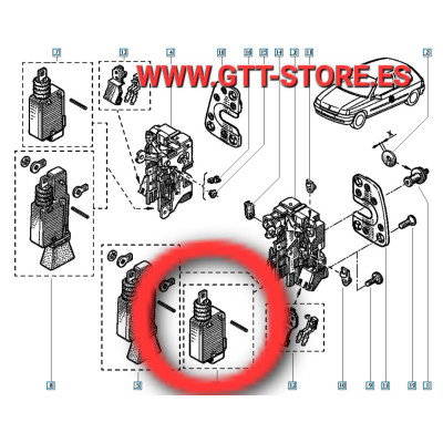 MOTOR CIERRE ELECTRICO CLIO/19 1,8 16V/WILLIAMS +1993