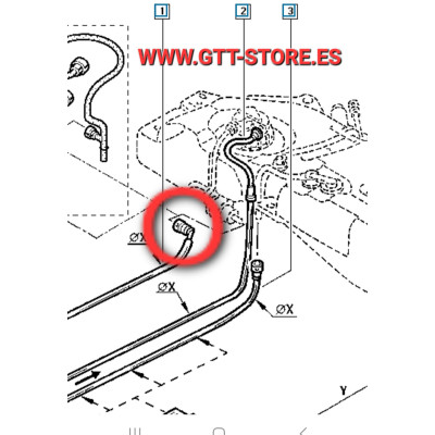 CONECTOR CODO BOMBA GASOLINA CLIO SPORT 172/182