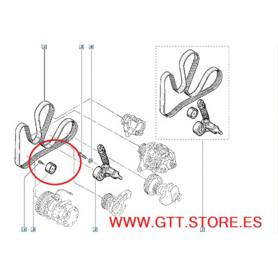 RODAMIENTO TENSOR INFERIOR CLIO SPORT 172/182