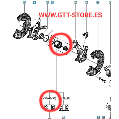 KIT RODAMIENTO 65MM DELANTERO CLIO 16S 2.0 WILLIAMS