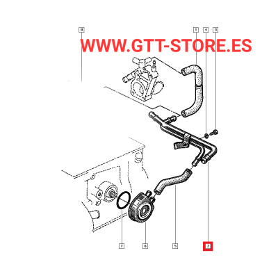 7700866556 TUBO REFRIGERACION CLIO 1.8 16V WILLIAMS