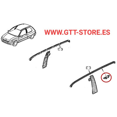 GRAPA SUJECCION VIERTEAGUAS RENAULT CLIO 1,8 16V