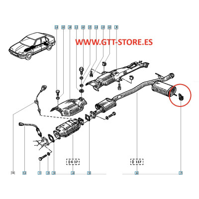 SILENTBLOCK ESCAPE RENAULT 19 1,8 16V