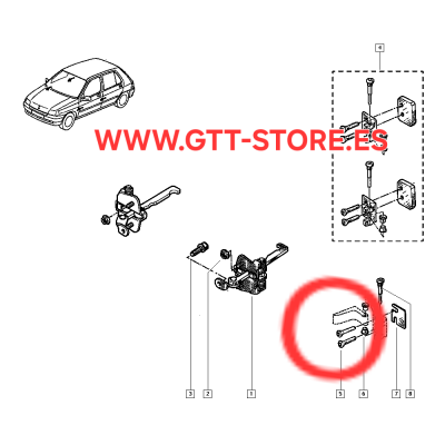 TORNILLO  BISAGRA PUERTA REF 7703005112