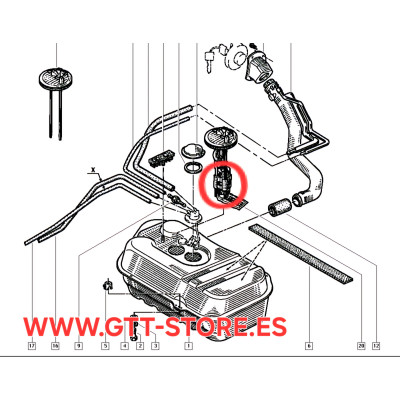 CUERPO Y BOMBA DE GASOLINA RENAULT 19 1.8 16V