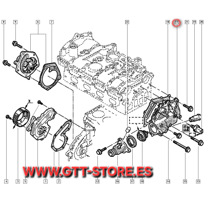 8200934203 CAJA TERMOSTATO RENAULT CLIO SPORT 172/182