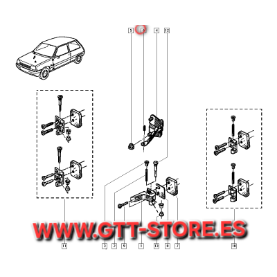 7703067293 PASADOR ELASTICO FRENO DE PUERTA