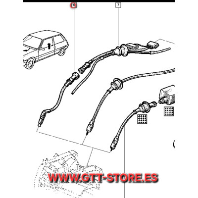CONECTOR CABLE CUENTAKILOMETROS RENAULT 5 GT TURBO