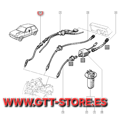 CABLE CUENTAKILOMETROS RENAULT 5 GT TURBO
