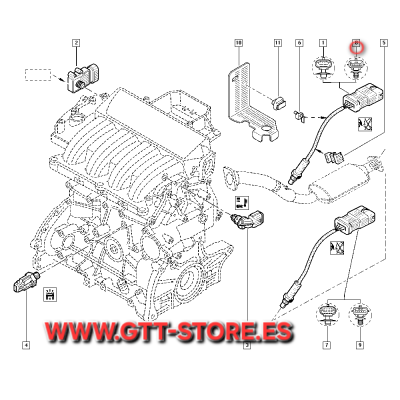 8200437489 SONDA LAMBDA  RENAULT CLIO SPORT 172/182