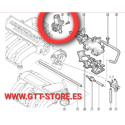 VALVULA DE RALENTI VDO RENAULT  ORIGINAL CLIO SPORT 172