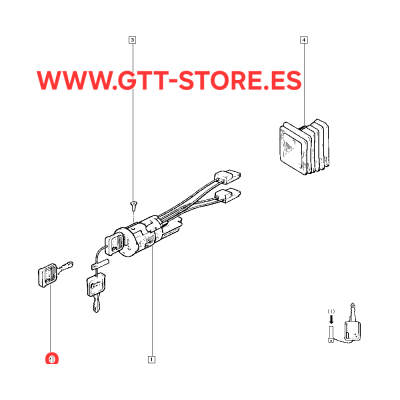 LLAVE ENCENDIDO VIRGEN RENAULT 21 TURBO