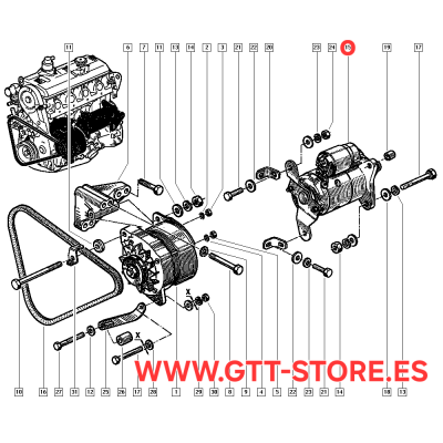 MOTOR DE ARRANQUE LUCAS RENAULT 21 TURBO