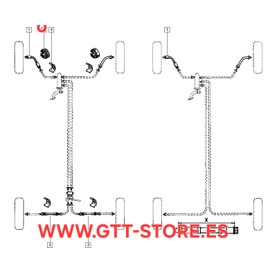 SOPORTE LATIGUILLO FRENO