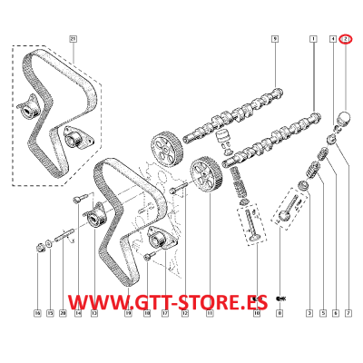 16x TAQUE HIDRAULICO CLIO 1.8 16v  2.0 WILLIAMS