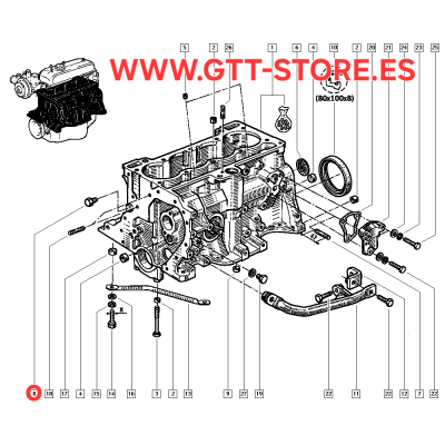 7703075009 TAPON VACIADO BLOQUE MOTOR
