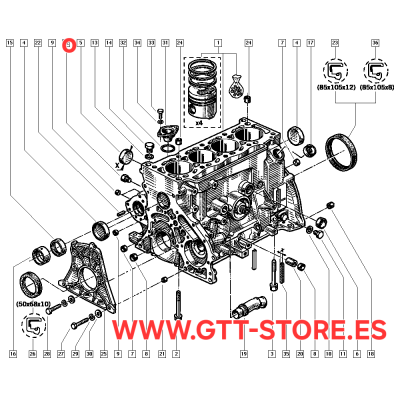 7703075009 TAPON VACIADO BLOQUE MOTOR